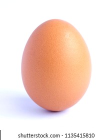 Chicken egg isolated on white background.