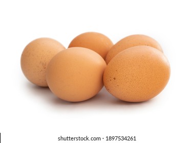 Chicken Egg Isolated On White Background