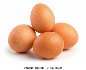 chicken egg isolated on white background