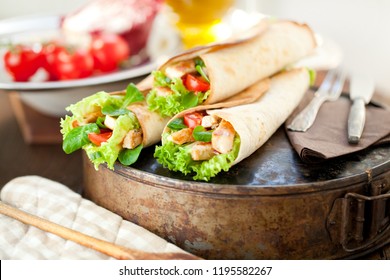 Chicken Fajita Wrap Sandwich