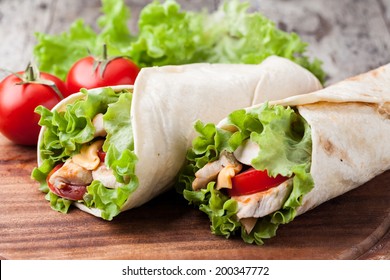 Chicken Fajita Wrap Sandwich