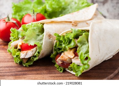 Chicken Fajita Wrap Sandwich