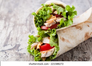 Chicken Fajita Wrap Sandwich