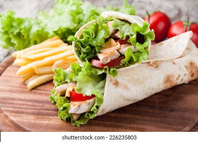 Chicken Fajita Wrap Sandwich