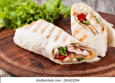 Chicken Fajita Wrap Sandwich