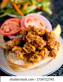 Chicken Fried Steak Sandwich Served With Fried Sun-dried And Jalapeños & Rémoulade Sauce. Classic Brunch Or Breakfast Favorite Paired With Country Biscuits, Fried Eggs And A Champagne Mimosa.