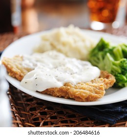 Chicken Fried Steak With Southern Style Peppered Milk Gravy