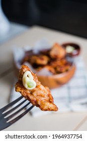 Chicken Karaage With Japanese Wasabi Mayo Dipping Sauce