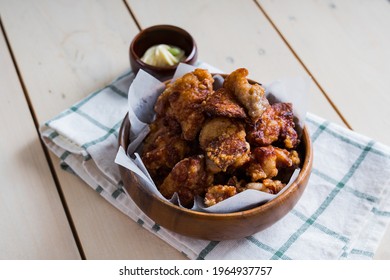 Chicken Karaage With Japanese Wasabi Mayo Dipping Sauce