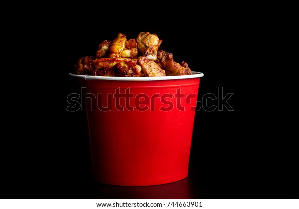 Download Chicken Legs Bucket Red Bucket On Stock Photo Edit Now 744663901