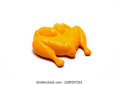 Chicken Meat Toys On White Background