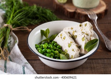 Chicken Meatloaf With Green Peas