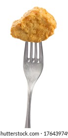 Chicken Nugget On Fork