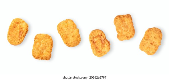 Chicken nuggets isolated on white background. - Powered by Shutterstock - Get 15% off with code: PIKWIZARD15