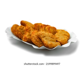 Chicken Nuggets Made Chicken Breast White Stock Photo 2199899497 ...