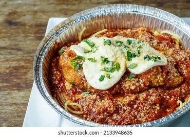 Chicken Parmesan In A Takeout Container