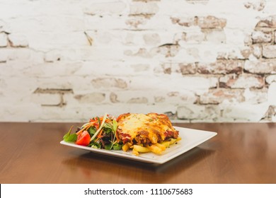 Chicken Parmigiana With Chips