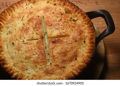 Chicken Pot Pie Above And Horizontal 