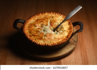 Chicken Pot Pie Horizontal And Isolated