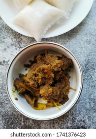 Chicken Rendang Or Rendang Nogri, Very Popular In Malaysia, View From The Top 