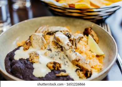 Chicken And Rice Queso Bowl