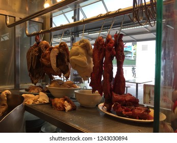 Chicken Rice Stall In Singapore