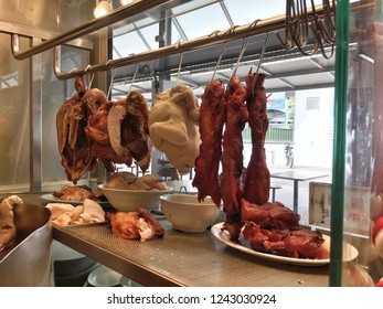 Chicken Rice Stall In Singapore