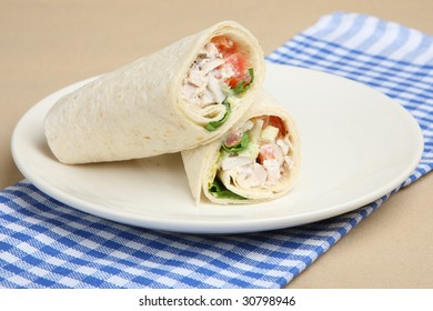 Chicken Salad Tortilla Wrap