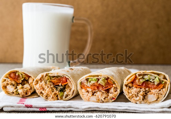 Chicken Shawarma Doner Kebab Ayran Buttermilk Stock Photo Edit Now