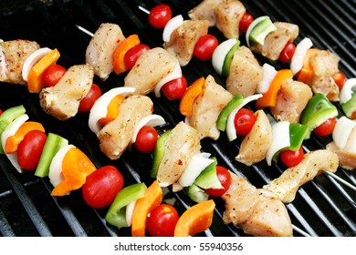 Chicken Shish Kabob On The Grill