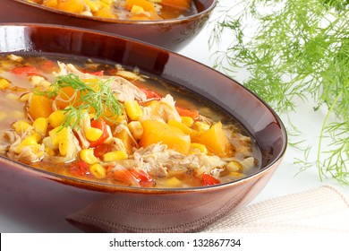 Chicken Squash And Corn Soup