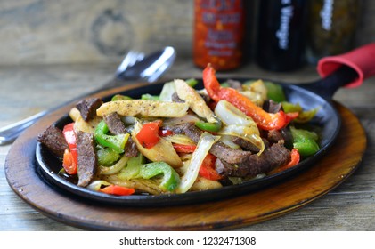 Chicken And Steak Fajitas Mexican Food