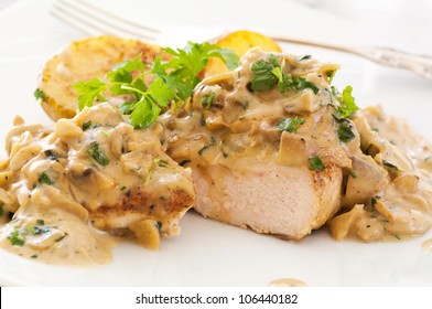 Chicken Steak With Mushroom Cream Sauce