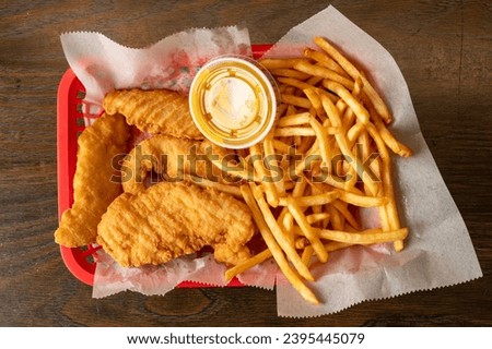 Chicken tenders with french fries