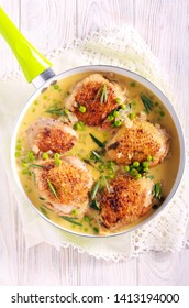Chicken Thighs With Peas In Tarragon Sauce