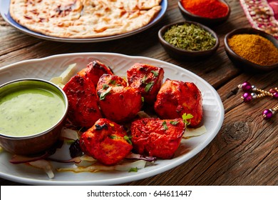 Chicken Tikka indian food recipe with spices