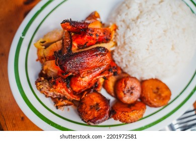 Chicken White Rice Sweet Plantains