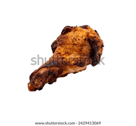 Chicken wing on a white background