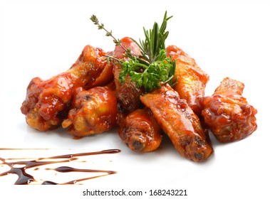 Chicken Wings With Barbeque Sauce