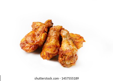 Chicken Wings Buffalo On White Background