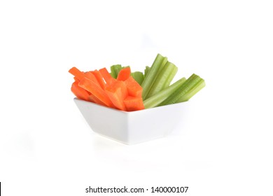 carrot and celery sticks