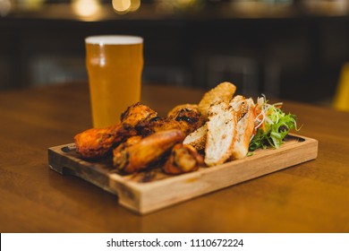 Chicken Wings And Fried Fish Tasting Platter