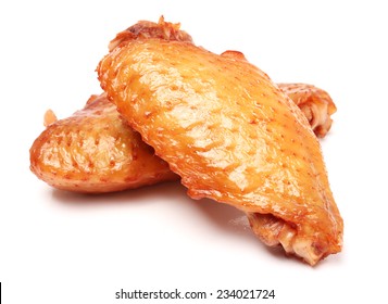 Chicken Wings On White Background