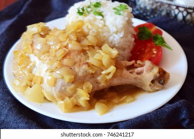 Chicken Yassa With Onion Sauce. African Comfort Food.