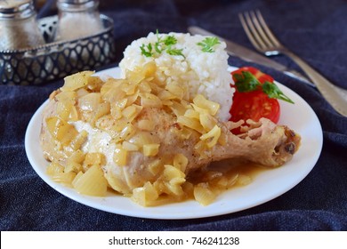 Chicken Yassa With Onion Sauce. African Comfort Food