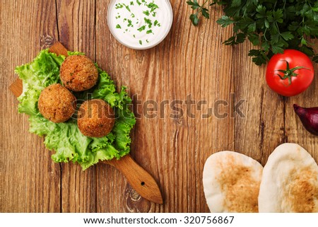 Similar – Image, Stock Photo Falafel Food Vegetable