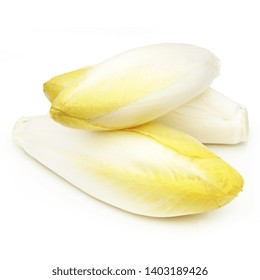 Chicory (endive) Isolated On White Background