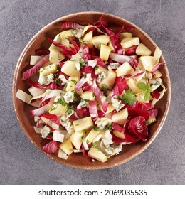 Chicory Salad With Apple,  Blue Cheese And Walnut