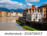 Chiesa di Santa Maria della Spina, a Gothic church on Lungarno Gambacorti in Pisa, built in 1230 with a marble facade.