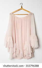 Chiffon Dress Hanging On The Hanger